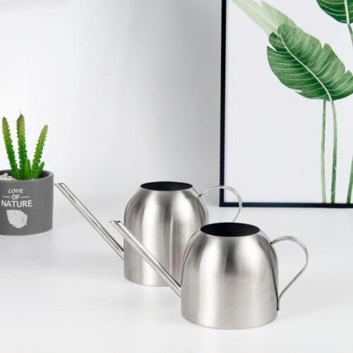 Watering Can Modern Small Size for Bonsai in the Office or for Kids 500ml/800ml Brushed Solid SUS304 Stainless Steel