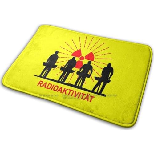Radioactivity Mat Rug Carpet Anti-Slip Bedroom Entrance Door Mat Krautrock Eletronic Kraftwerk Biohazard Chernobyl 70s Music