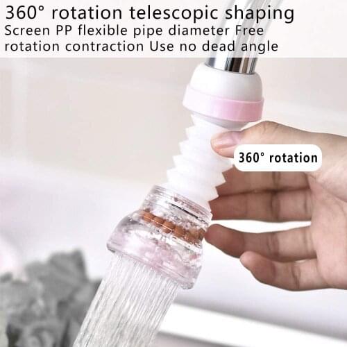 Faucet Sprayer 360° Rotatable Tap Head Water Saving Attachment Filter Nozzle Kitchen Sink Anti Splash Faucet Adapter
