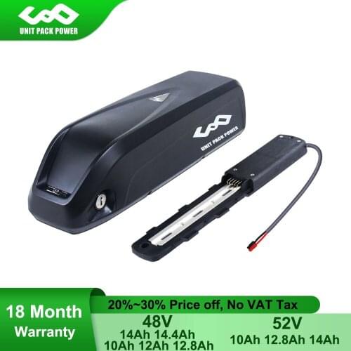 13S4P Hailong E-Bike Battery 48V 14Ah 12Ah 10Ah With Sanyo/Samsung Lithium Cell for 1000W 750W 500W 350W Bafang Tongsheng Motor