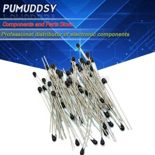 100PCS MF52AT MF52 B 3950 NTC Thermistor Thermal Resistor 5% 1K 2K 3K 4.7K 5K 10K 20K 47K 50K 100K