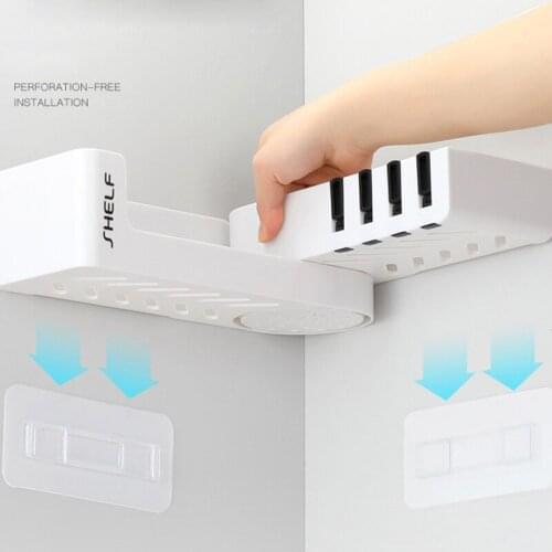 Bathroom Shelf Corner Shelves Shampoo Holder Kitchen Storage Rack Mess Shower Organizer Wall Holder Space Saver Household Items