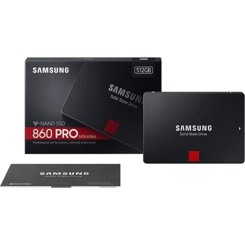 Samsung SSD 860 PRO 2.5 Inch SATA III Internal Solid State Disk 256GB 512GB 1TB 2TB for LAPTOP NOTEBOOK