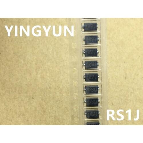 100pcs/lot RS1J 1A 600V FR105 DO-214AC SMA fast recovery diode New original