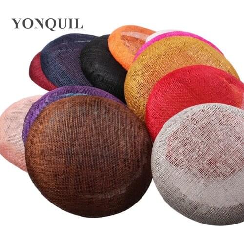 16 Colours 15CM High Quality Sinamay Base Pillbox With Grossgrain Sweatband For Fascinator Hat Kentucky Derby Races Party Church