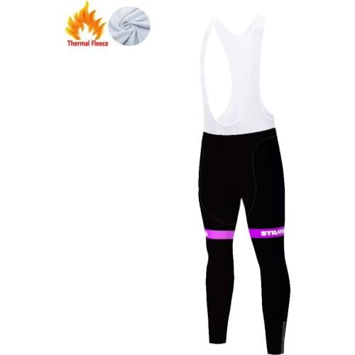 2021 team STRAVA cycling pants men ​cycling trousers ​​Winter Thermal fleece bicycle clothing Tights bicycle pants men
