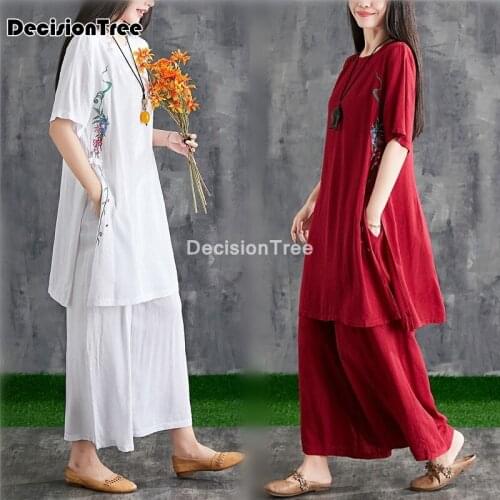 2021 vietnam aodai dress for women traditional clothing aodai set flower printing robe and pants suit female chinese sets
