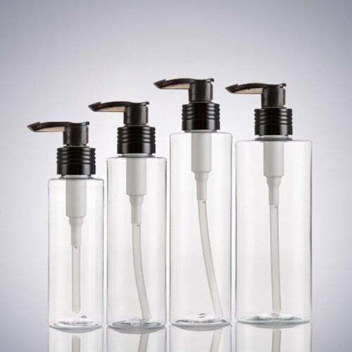 300pcs/lot 100ml 120ml 150ml Plastic PET Empty Shampoo Pump Bottle Lotion Shower GEL Travel Refillable Makeup Bottles Containers