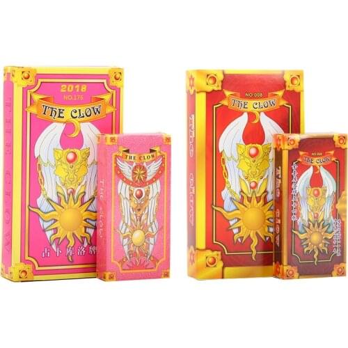 56pcs/lot Anime Cardcaptor Sakura Clow Card Prop KINOMOTO SAKURA Games Peripheral Character Collection Kids Gift Playing Toy