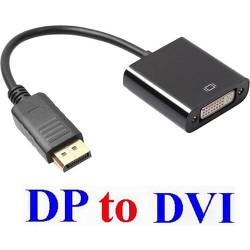500pc DP to DVI Adapter DisplayPort Display Port to DVI Cable Converter Male to Female 1080P for Monitor Projector Display