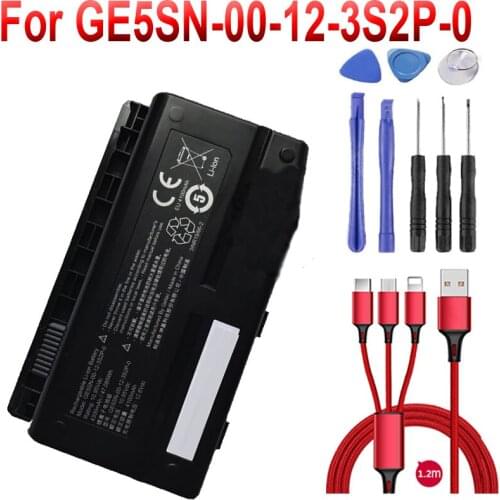 Battery for GE5SN-00-12-3S2P-0 Laptop battery GE5SN-00-01-3S2P-1 MR M6/HPRO X7TI GTX+USB cable+toolkit