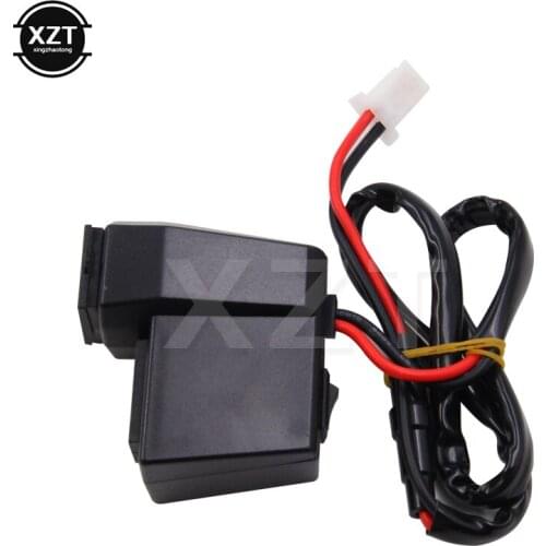 3.1A 2in1Dual USB Car Charger 2 Port Motorcycle Socket Power Adapter Car Styling With Cover Charging Mobile Phone MP3