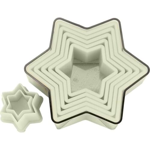 Free Shipping FDA High Quality 7pcs Star Shaped Nylon Cookie Cutters DIY Baking Molds Set