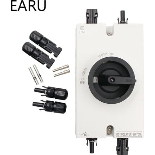 Free Shipping High Quality Solar System 1000VDC 32A PV DC Isolator Switch With Connector