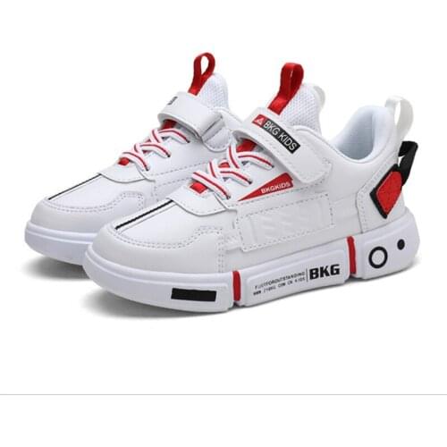 Spring Autumn New Kids White Sneakers Boys Comfortable All-match Casual Shoes Girls Leather Anti-slippery Waterproof Fashion Sp