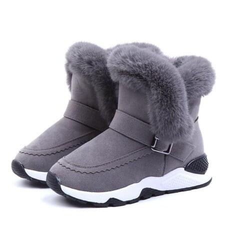 Childrens snow boots 2019 winter new keep warm boys and girls boots Fashion Plush Kids Boots Princess Shoes Child Sneakers