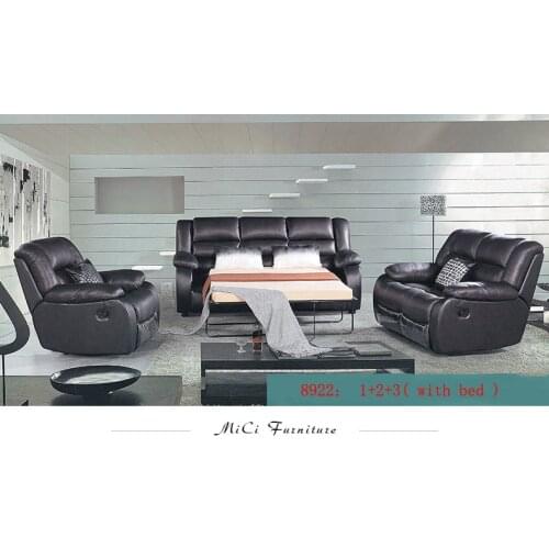 Living room Sofa bed set диван мебель кровать muebles de sala 1+2+3 recliner real genuine leather sofa cama puff asiento sala