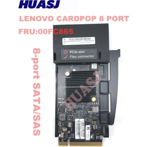 FRU 8-port SATA/SAS IOC Mezzanine Storage Adapter (Antares) with Cover FOR THINKSTATION P700 (00FC865) SAS HD SFF-8643 w/cable
