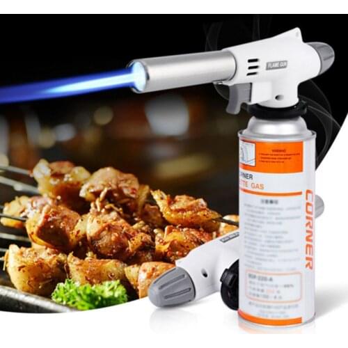 Baking Barbecue Gas Torch Welding Lighter Kitchen Fire Maker Butane Gas Burner Flame Metal Flame Gun Lighter Outdoor Camping