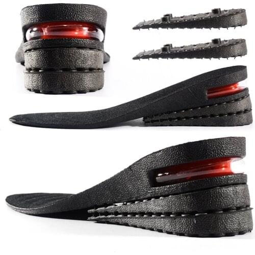 Height Increase heel Insoles 3-layer Air Cushion Heel Insert Lift Shoes Insole for Men and Women (size US:4-9)