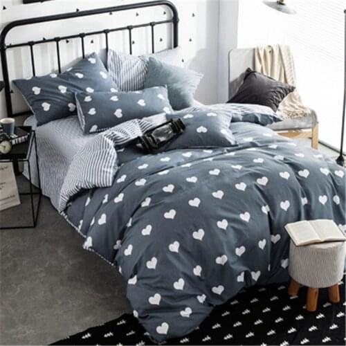 Cotton Print Twill Youth Series Boy and Girl Bedding Sets 4pcs, Sheets, Bed Covers, Pillow Covers Size 200 X 230 Cm