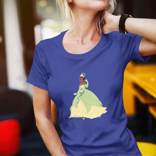 Tiana The Princess And The Frog Disney Summer New Products Women T-shirt Outdoor Casual Comfortable T Shirts Female Harajuku Top