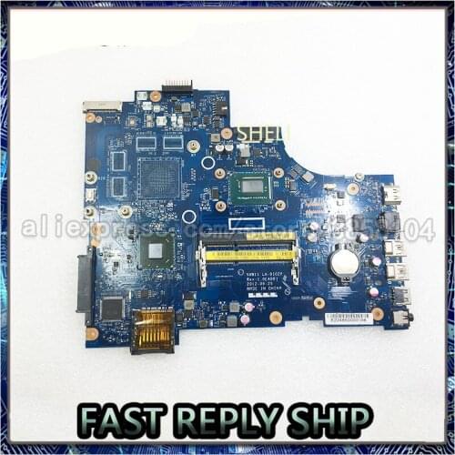 SHELI For Dell Inspiron 17R 3721 Laptop Motherboard 3WVDR 03WVDR CN-03WVDR VAW11 LA-9102P I5-3337U HM77 DDR3L Work Perfect