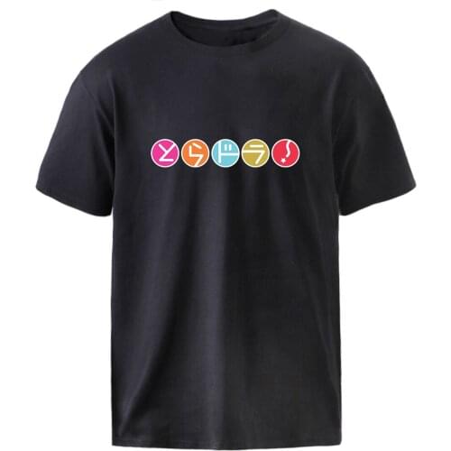 Toradora Anime Print Summer T-shirts Men Vintage Summer Short Sleeve Casual Top 2021 Male New Brand Oversized Graphic Tee Shirt