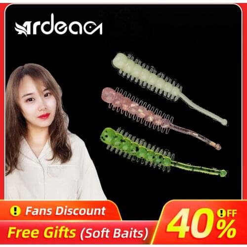Ardea Soft Lures Silicone Bait 39mm 0.2g Swimbait Artificial Wobblers Worm Rotate Jigging Baitfishing Fishing Tackle