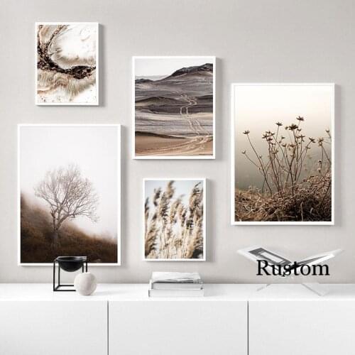 Posters On The Wall Nordic Decoration Home Landscape Picture for Wall Loft Canvas Art Painting for Interior Room Decor Frameless