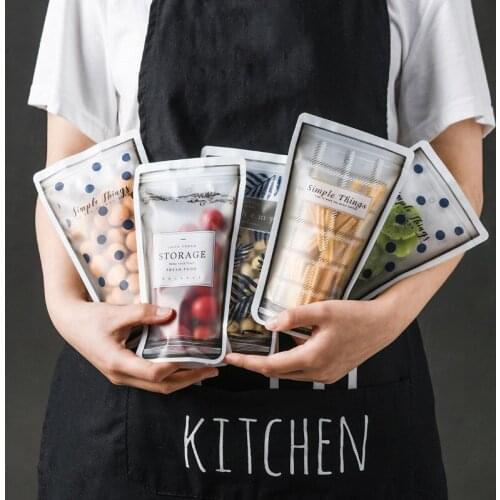 Storage Food Storage Bags In Kitchen Reusable Preservation Keep Fresh Airtight Seal Container Beans Liquid Snack Meat Tea Leaf