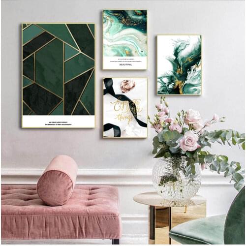 Scandinavian Geometry Canvas Wall Art Print Nordic Abstract Painting Decorative Picture Modern Livinfg Room Decoration