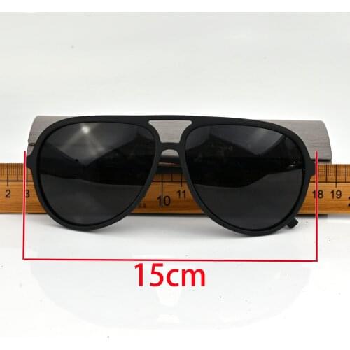 Vazrobe Black Polarized Sunglasses Male Aviation Sun Glasses for Men 150mm Oversize Ultralight Fashion Driving Anti Reflection