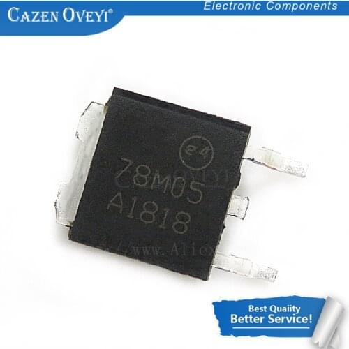 20pcs/lot 78M05 TO252 7805 750mA L78M05CDT Three-terminal voltage regulator tube In Stock