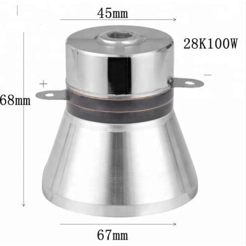 Ultrasound Transducer Ultrasonic Piezoelectric Transducer Cleaner 28KHZ 100W