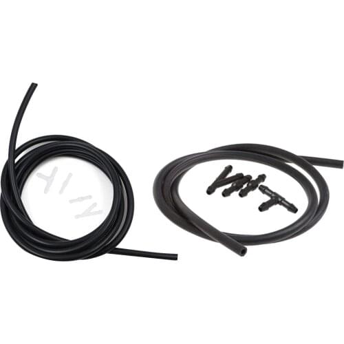 Universal Automobile Windscreen Nozzle Repair Kit Washer Hose 5 Pieces/Set (2 Meters Length) with Connectors for Most Cars SUV
