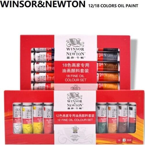 WINSOR&NEWTON 12/18 Colors 12ml Professional Oil Paints Oil Pigment for Artist School Student Art Supplies