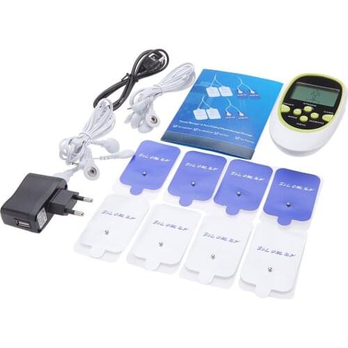 2 channel output 8 electrode pads TENS EMS MASSAGER MACHINE/TENS UNIT/Electronic pulse massager/Electrical muscle stimulator