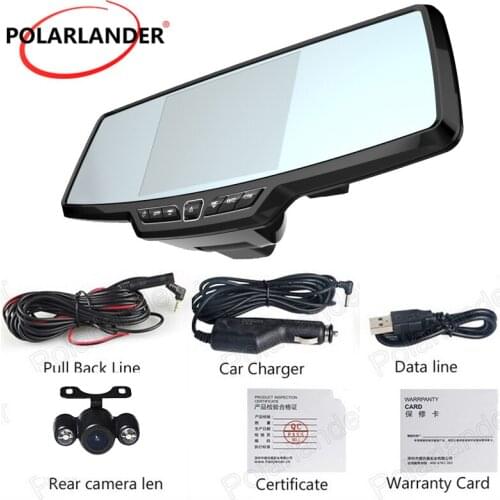 4.3 inch 1080P Full HD Car Rearview Mirror DVR Recorder night vision Motion detection Loop recording free shipping