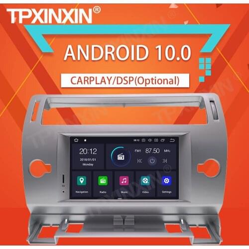 4+64G For Citroen C4 Quatre Triumph 2004-2012 Android Car Stereo Tape Recorder Multimedia video player GPS Navigation HeadUnit