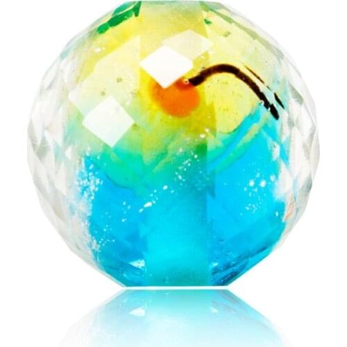 16mm 3pcs Women Diy Bracelet Flower Cherry Lemon Faceted Beads Colorful Glass Crystal Lampwork Beads for Jewelry Making