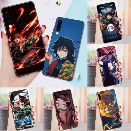 Anime Demon Slayer Kimetsu No Yaiba Phone Case Funda For Huawei P9 P10 P20 P30 Lite 2016 2017 2019 plus pro P smart