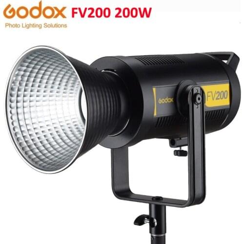 Godox FV200 photographic light 1/8000s HSS Flash LED Light 200W Dimmable 5600K CRI 96+ 2.4G Photography Lighting