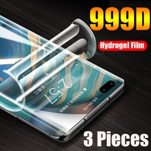 3 Pieces Hydrogel Film For Nokia 5.3 7.2 7.1 6.1 5.1 3.1 7 Plus 8.1 6 2018 Full Cover Sticker TPU Screen Protector Not Glass