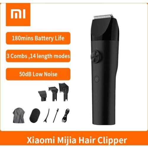2021 XIAOMI MIJIA Wireless Hair Clippers Hair Cutting Trimmer Barber Cutter Titanium Alloy Blade Trimer Electric Shaver For Men
