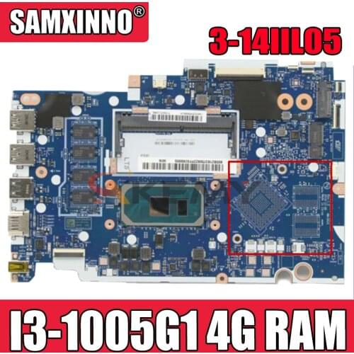 Mainboard For Lenovo ideapad 3-14IIL05 Laptop motherboard GS454/GS554/GV450/GV550/ NM-D031 w/ CPU I3 1005G1 RAM 4G 100% test OK