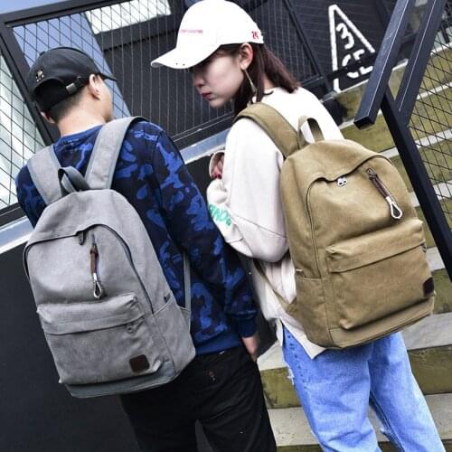 Fashion trend backpack casual rucksack retro travel bag college unisex student school bag anti theft backpack women purse Bolsa