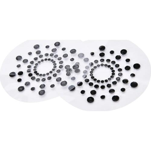 1 Pair Self Adhesive Sexy Products Nipple Cover Stickers Chest Pastie Breast Bras Rhinestone Nipple Accessories Padding