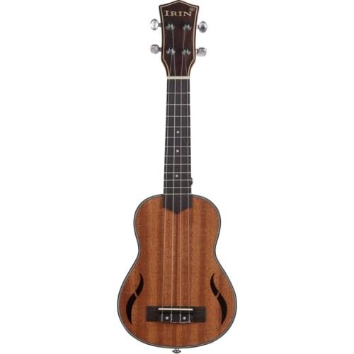 IRIN 21 Inch Walnut Wood 18 Fret Acoustic Tenor Ukulele Hawaii 4 Strings Guitar