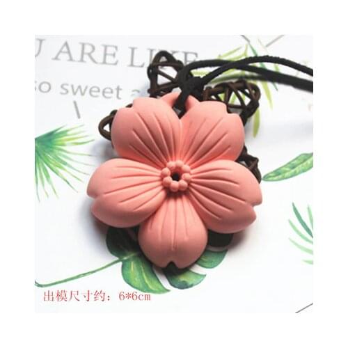 P691 5-petal balsam of flower fragrance plaster mold trailer DIY incense smoke sheet molds